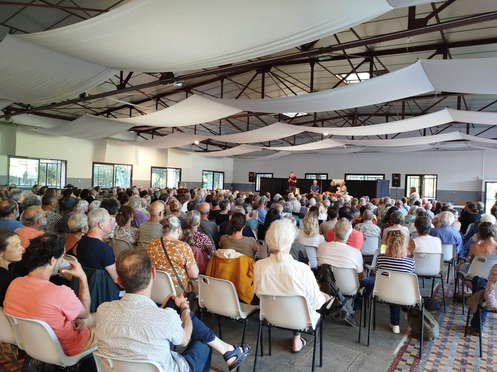 Débat Vers une société choisie avec José Bové et Frédéric Rognon, autour de la pensée de Jacques Ellul, mai 2025